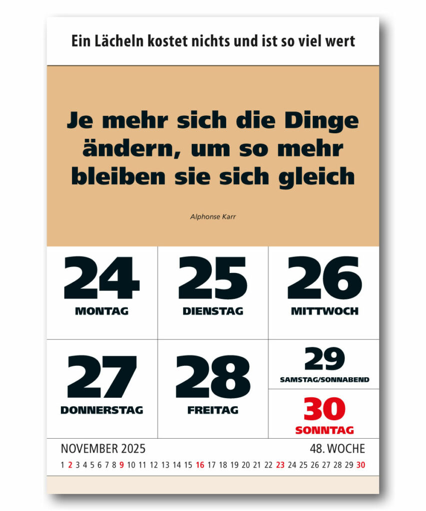 IMPULSSprüchekalender 2025 schon ab 9,25 € Jetzt informieren